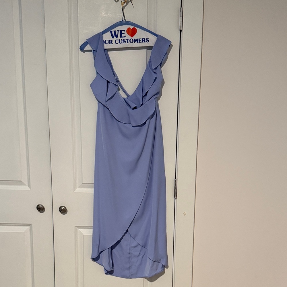 Superdown Lavender Midi Dress with Ruffles